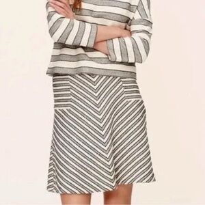 LOFT Chevron Stripe Skirt